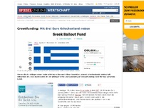 Bild zum Artikel: Crowdfunding: Mit drei Euro Griechenland retten