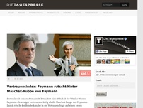 Bild zum Artikel: Vertrauensindex: Faymann rutscht hinter Maschek-Puppe von Faymann