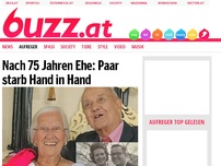 Bild zum Artikel: Nach 75 Jahren Ehe: Paar starb Hand in Hand