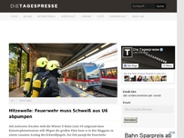 Bild zum Artikel: Hitzewelle: Feuerwehr muss Schweiß aus U6 abpumpen