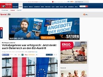 Bild zum Artikel: EU-Skepsis wächst - Volksbegehren war erfolgreich: Jetzt denkt auch Österreich an den EU-Austritt