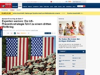 Bild zum Artikel: Atomarer Erstschlag als Option? - Experten warnen: Die US-Präventivstrategie führt zu einem dritten Weltkrieg