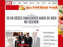 Bild zum Artikel: So ein süßes Familienfoto haben Sie noch nie gesehen!