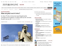 Bild zum Artikel: Griechenland-Referendum: 
  Was ist jetzt noch links?