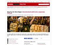 Bild zum Artikel: Sieg für die Nein-Sager: Griechenland wählt eine ungewisse Zukunft