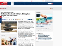 Bild zum Artikel: Droht Europa ein neuer Krieg? - Österreichischer Politiker: „Nato plant Angriff auf Russland“