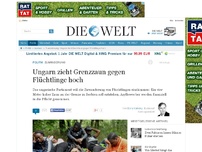 Bild zum Artikel: Zuwanderung: Ungarn zieht Grenzzaun gegen Flüchtlinge hoch