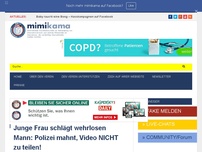 Bild zum Artikel: Junge Frau schlägt wehrlosen Mann: Polizei mahnt, Video NICHT zu teilen!