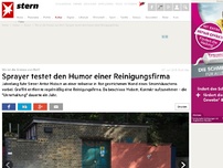 Bild zum Artikel: Sprayer testet den Humor einer Reinigungsfirma