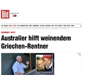 Bild zum Artikel: Gänsehaut-Geste - Australier hilft dem weinenden Griechen