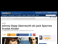 Bild zum Artikel: Johnny Depp sorgt für große Überraschung in einem Kinderkrankenhaus!