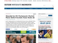 Bild zum Artikel: Skandal im EU-Parlament: Merkel-Mann liefert brutale Hass-Rede ab