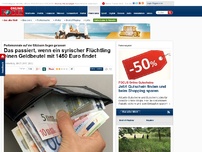 Bild zum Artikel: Portemonnaie auf der Sitzbank liegen gelassen - Das passiert, wenn ein syrischer Flüchtling einen Geldbeutel mit 1450 Euro findet