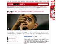 Bild zum Artikel: NSA-Affäre: USA erstaunt über 'zögerliche Reaktionen' der Deutschen