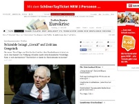 Bild zum Artikel: Schäuble bringt „Grexit“ für mindestens fünf Jahre ins Gespräch