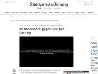 Bild zum Artikel: Video von Böhmermann und Heufer-Umlauf: Im Bademantel gegen Griechen-Bashing