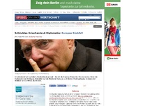 Bild zum Artikel: Schäubles Griechenland-Diplomatie: Europas Rückfall