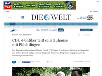 Bild zum Artikel: Asylbewerber: CDU-Politiker teilt sein Zuhause mit Flüchtlingen