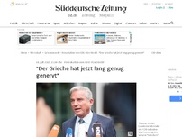 Bild zum Artikel: CDU-Vize Thomas Strobl ätzt gegen Athen: 'Der Grieche hat lang genug genervt'