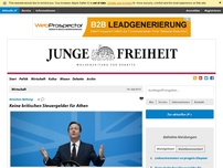 Bild zum Artikel: Keine britischen Steuergelder für Athen