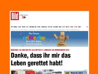 Bild zum Artikel: Auto abgefackelt - Danke, dass ihr mir das Leben gerettet habt!