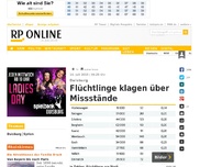 Bild zum Artikel: Duisburg - Flüchtlinge klagen über Missstände