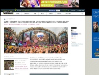 Bild zum Artikel: WTF: Kommt das Tomorrowland 2016 nach Deutschland?