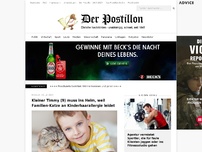 Bild zum Artikel: Kleiner Timmy (9) muss ins Heim, weil Familien-Katze an Kinderhaarallergie leidet