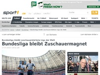 Bild zum Artikel: Bundesliga bleibt zuschauerstärkste Liga der Welt