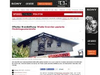 Bild zum Artikel: Offenbar Brandstiftung: Wieder brannten geplante Flüchtlingsunterkünfte