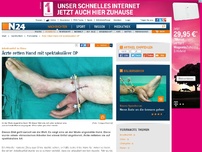 Bild zum Artikel: Arbeitsunfall in China - 
Ärzte retten Hand mit spektakulärer OP