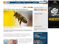 Bild zum Artikel: Düstere Aussichten - 
Mit den Bienen sterben auch die Menschen aus