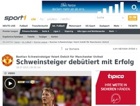 Bild zum Artikel: Starkes Debüt: Schweinsteiger gleich Chef