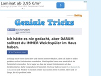 Bild zum Artikel: Ich hätte es nie gedacht, aber DARUM solltest du IMMER Weichspüler im Haus haben.