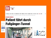 Bild zum Artikel: Klinikum Chemnitz - Patient fährt durch Fußgänger-Tunnel