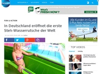 Bild zum Artikel: In Deutschland eröffnet die erste Steh-Wasserrutsche der Welt