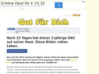 Bild zum Artikel: Nach 23 Tagen hat dieser 2-Jährige DAS auf seiner Haut. Diese Bilder retten Leben.