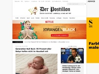 Bild zum Artikel: Generation Null Bock: 95 Prozent aller Babys helfen nicht im Haushalt mit