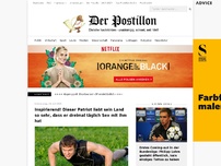 Bild zum Artikel: Inspirierend! Dieser Patriot liebt sein Land so sehr, dass er dreimal täglich Sex mit ihm hat