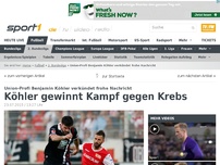 Bild zum Artikel: Köhler gewinnt Kampf gegen Krebs