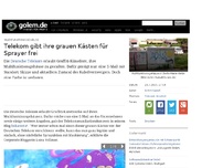 Bild zum Artikel: Multifunktionsgehäuse: Telekom gibt ihre grauen Kästen für Sprayer frei