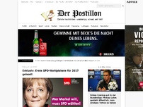 Bild zum Artikel: Exklusiv: Erste SPD-Wahlplakate für 2017 geleakt