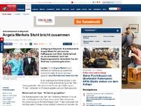 Bild zum Artikel: Kollaps während der Pause - Schock in Bayreuth: Angela Merkel bricht zusammen