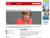 Bild zum Artikel: Militärschlag gegen Kurden: Merkel mahnt Türkei