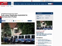 Bild zum Artikel: Anschlag auf Linken-Stadtrat - Politiker-Auto explodiert in sächsischem Freital