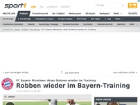 Bild zum Artikel: Robben wieder im Bayern-Training