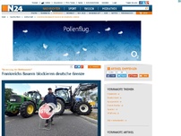 Bild zum Artikel: 'Verzerrung des Wettbewerbs' - 
Frankreichs Bauern blockieren deutsche Grenze