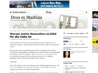 Bild zum Artikel: Warum meine Generation zu blöd für die Liebe ist