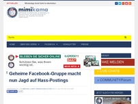 Bild zum Artikel: Geheime Facebook-Gruppe macht nun Jagd auf Hass-Postings