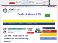 Bild zum Artikel: Das Anti-Fraud System von Amazon hat eine Bestellung storniert?